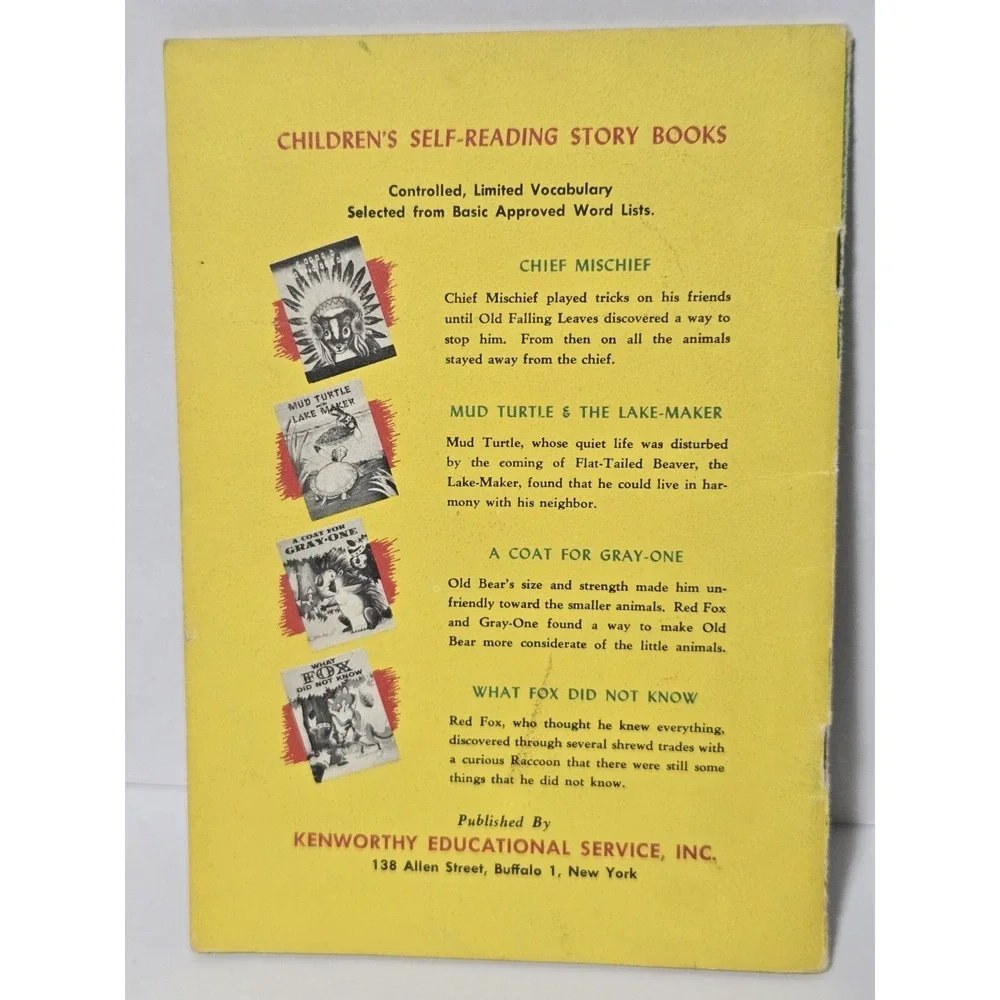 Vintage RARE 1959 Book WHAT FOX DID NOT KNOW‎ Children's Paperback Kenworthy
